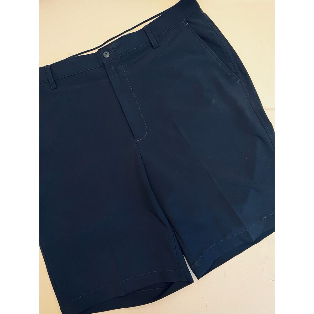 FJ FOOTJOY DK BLUE FLAT FRONT PERFORMANCE STRETCH GOLF SHORTS SIZE 38